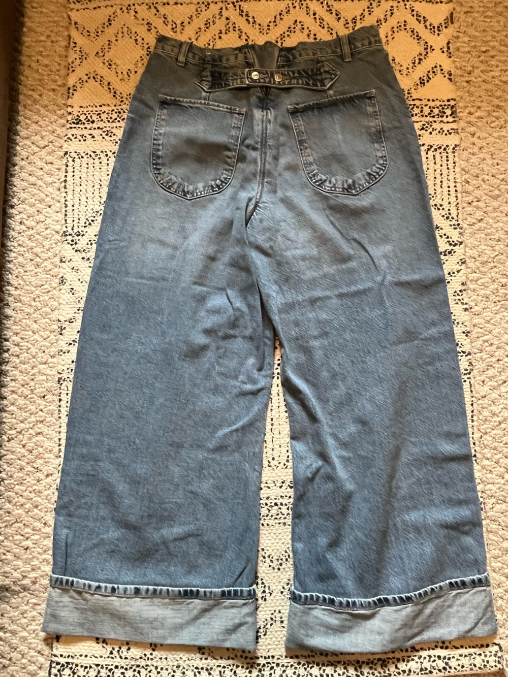 We the Free Final Countdown x Revolve Mid-rise Cuff Light Blue Denim Jeans - Picture 6 of 7